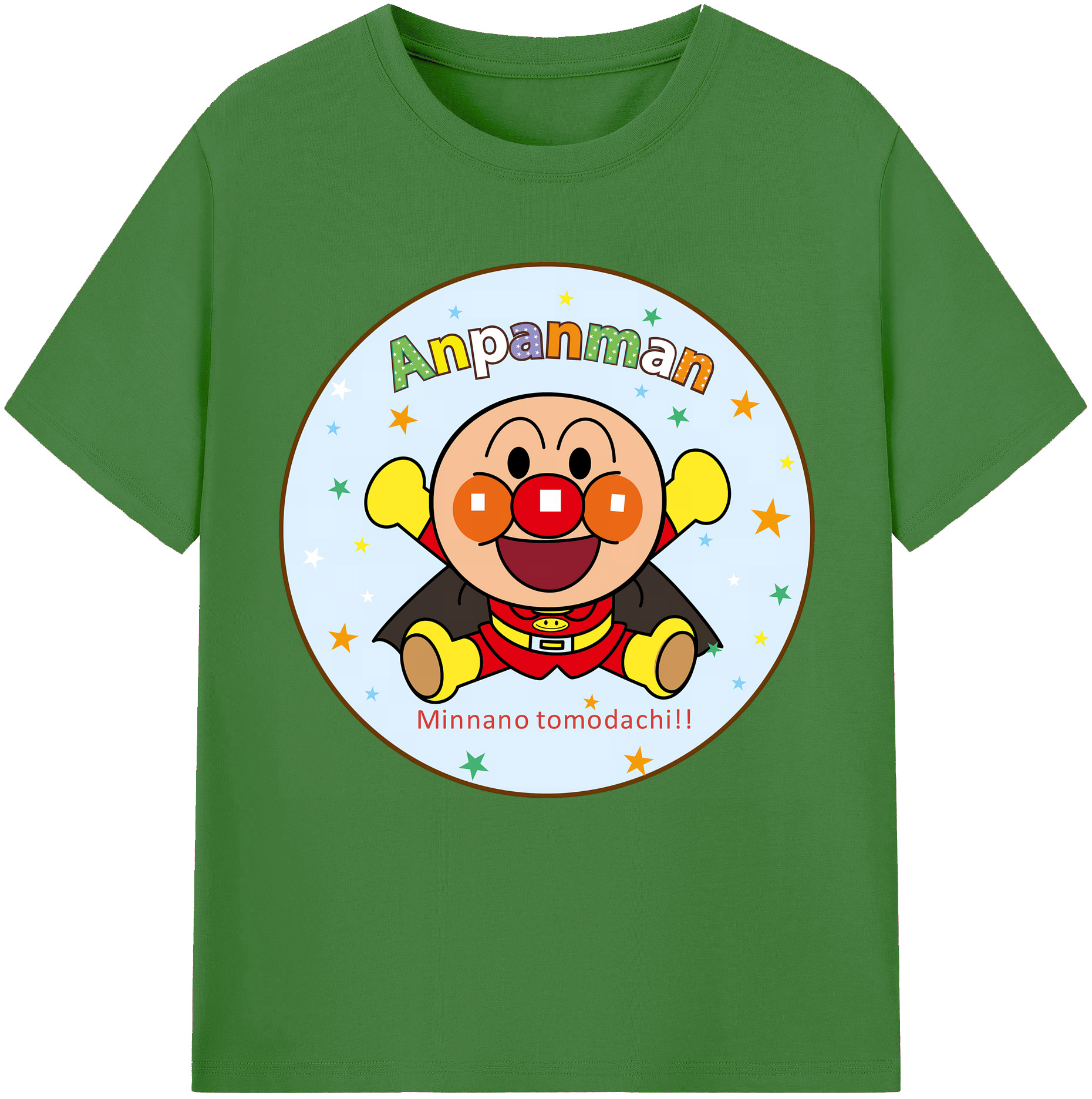 （画像用） アンパンマン Anpanman レディースカジュアルプリントTシャツ（綿100％）
